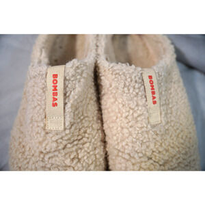 Bombas Sunday Slipper Size 11 Alpine Cream Sherpa Fleece House Mules Shoes